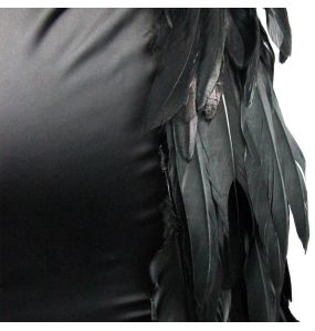 Black 'Plumes Noires' Skirt