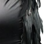 Jupe Sirène 'Black Feathers' Noire