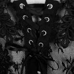 Corset 'Mystic' in Black Transparent Lace