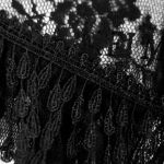 Corset 'Mystic' in Black Transparent Lace