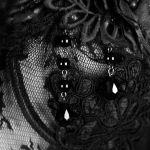 Corset 'Mystic' in Black Transparent Lace