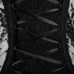 Corset 'Mystic' in Black Transparent Lace