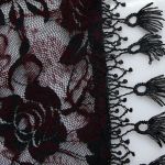 Top 'Ophelia' en Dentelle Rouge et Noire