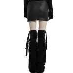 Black 'Laced Doll' Mini-Skirt