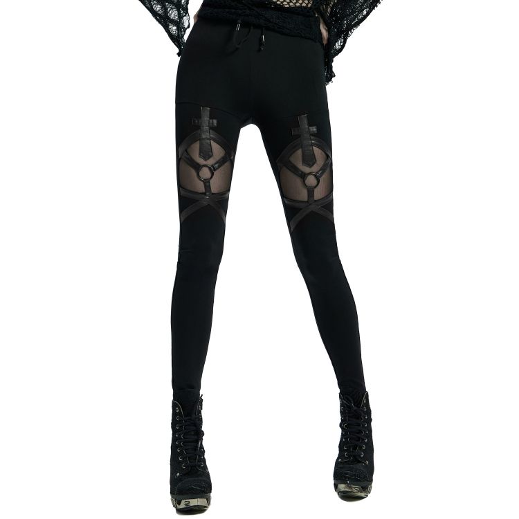 Leggings 'Dark Doll' Noir