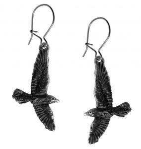 Boucles d'Oreilles 'Black Raven'