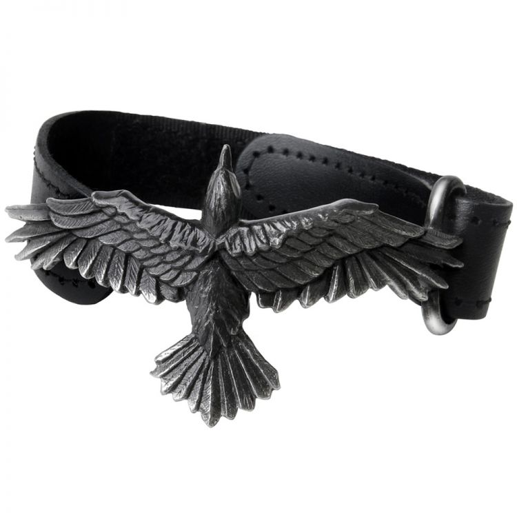 Black Consort Leather Wrist Strap