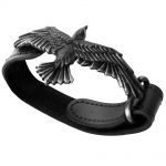 Black Consort Leather Wrist Strap