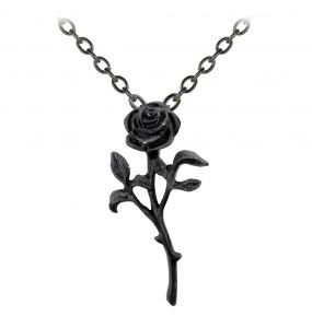 The Romance of The Black Rose Pendant