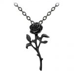 The Romance of The Black Rose Pendant