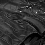Black Glossy Faux Leather 'Cyber Game' Pants