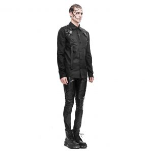 Chemise 'Cyberpunk' Noire