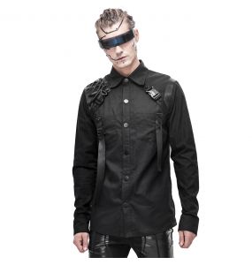 Chemise 'Cyberpunk' Noire
