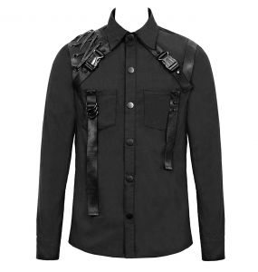 Chemise 'Cyberpunk' Noire