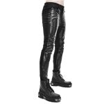 Black 'Robot Armor' Skinny Pants for Men