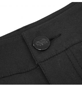 Black 'Robot Armor' Skinny Pants for Men