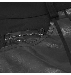 Black 'Robot Armor' Skinny Pants for Men