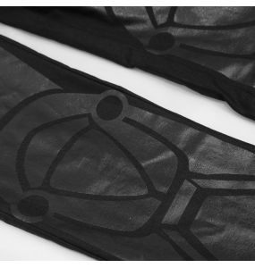 Black 'Robot Armor' Skinny Pants for Men