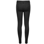 Black 'Robot Armor' Skinny Pants for Men