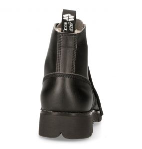 Chaussures Montantes New Rock Ranger en Cuir Vegan Noir