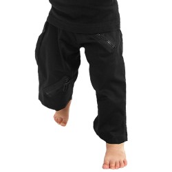 Pantalon Enfant 'Black Zip'