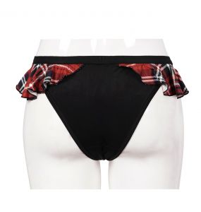 Black and Red Tartan 'Scottish' Bikini Bottom