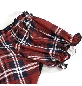 Red Tartan 'Scottish' Bikini Top