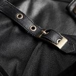 BlackVegan Leather 'Niobium' Mini Dress