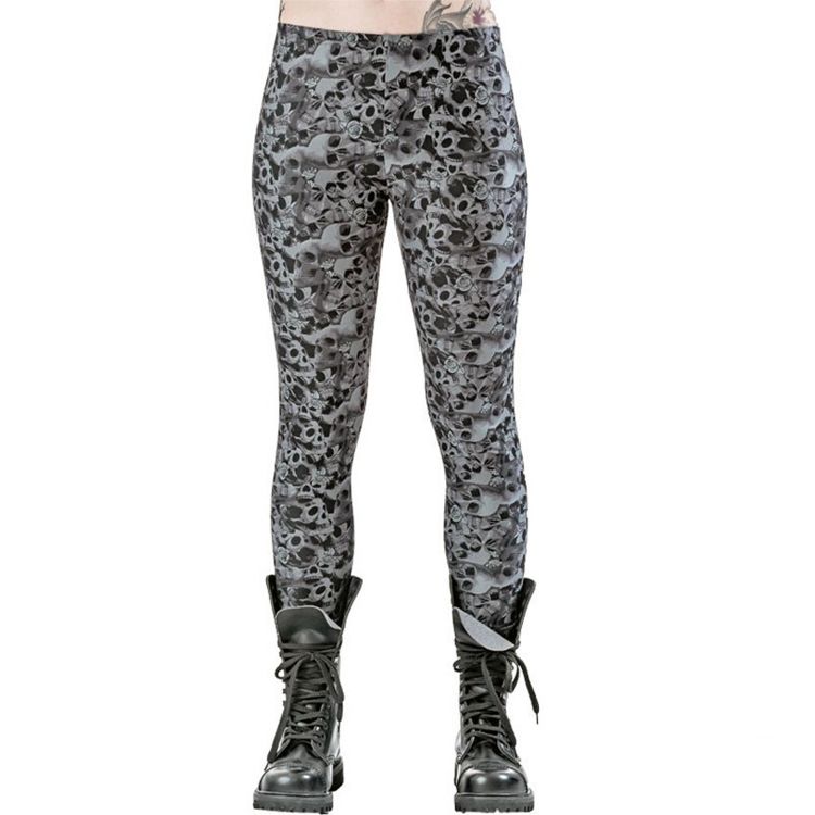 Leggings 'Camouflage Skulls' Gris