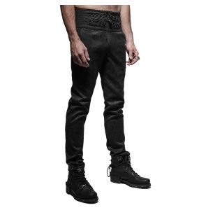Black Brocade 'Torero' Pants