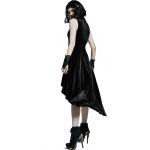 Black Velvet 'Bara' Asymmetric Dress