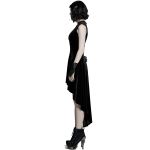 Black Velvet 'Bara' Asymmetric Dress