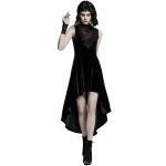 Black Velvet 'Bara' Asymmetric Dress