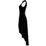 Black Velvet 'Bara' Asymmetric Dress