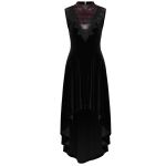 Black Velvet 'Bara' Asymmetric Dress