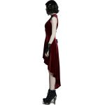 Red Velvet Asymmetric 'Bara' Dress