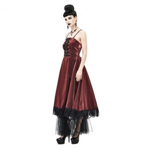 Red 'Narcissa' Gothic Dress