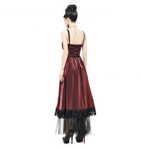 Red 'Narcissa' Gothic Dress