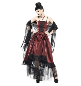 Red 'Narcissa' Gothic Dress