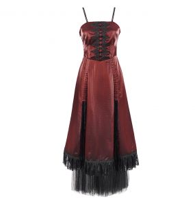 Red 'Narcissa' Gothic Dress
