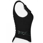 Black and Green Jacquart 'Poison' Top Corset