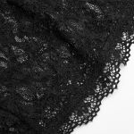 Black 'Vitrage' Lace Top