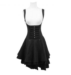 Robe d'été Gothic Lolita 'Rebella' Noire