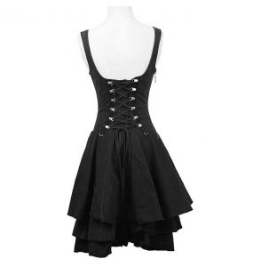 Robe d'été Gothic Lolita 'Rebella' Noire