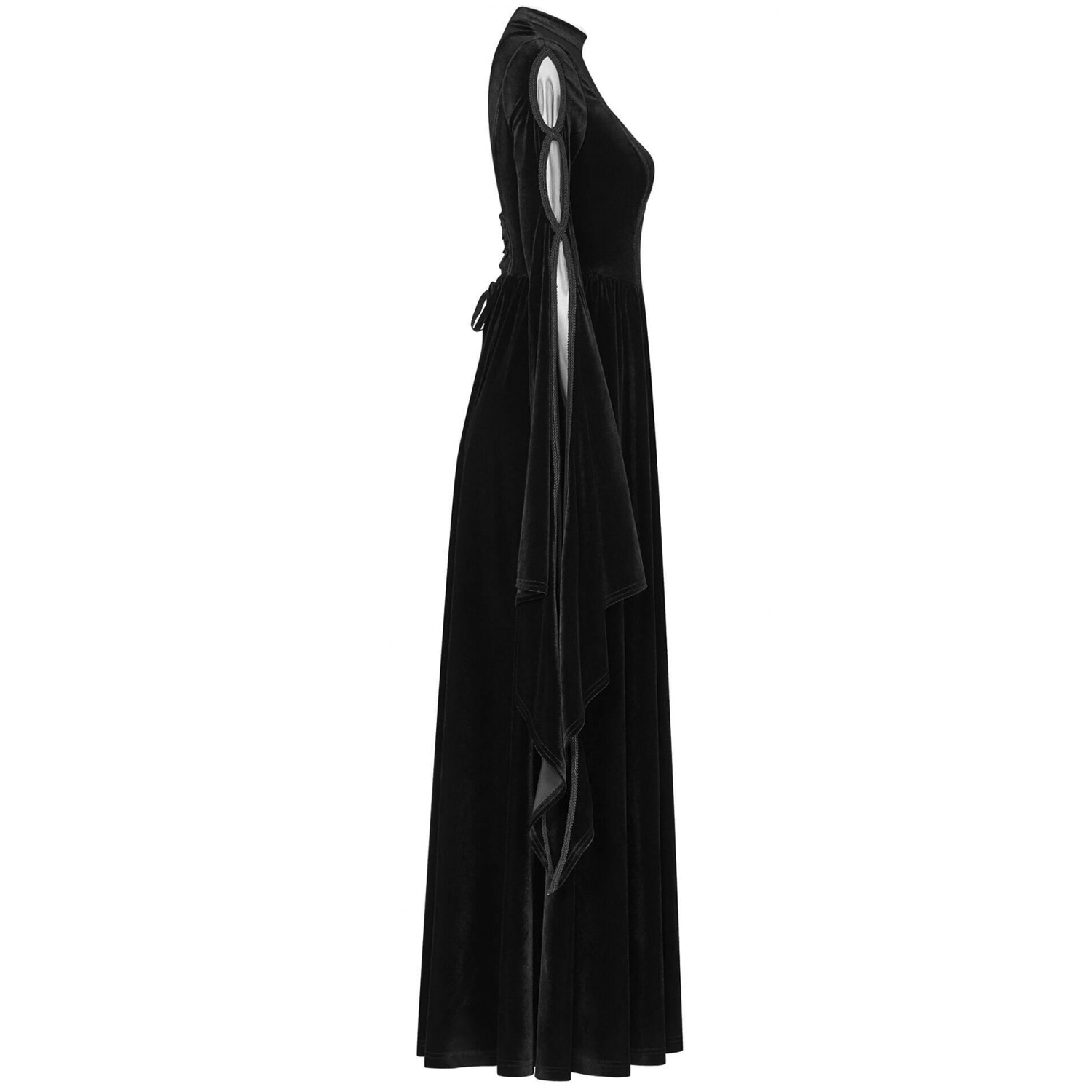 Black 'Princessa' Long Gothic Dress by Punk Rave • the dark store™