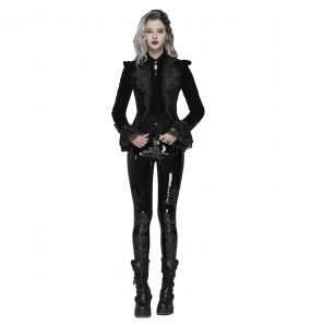 Black Gothic 'Dark Doll' Velvet Jacket