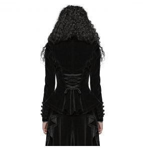 Black Gothic 'Dark Doll' Velvet Jacket