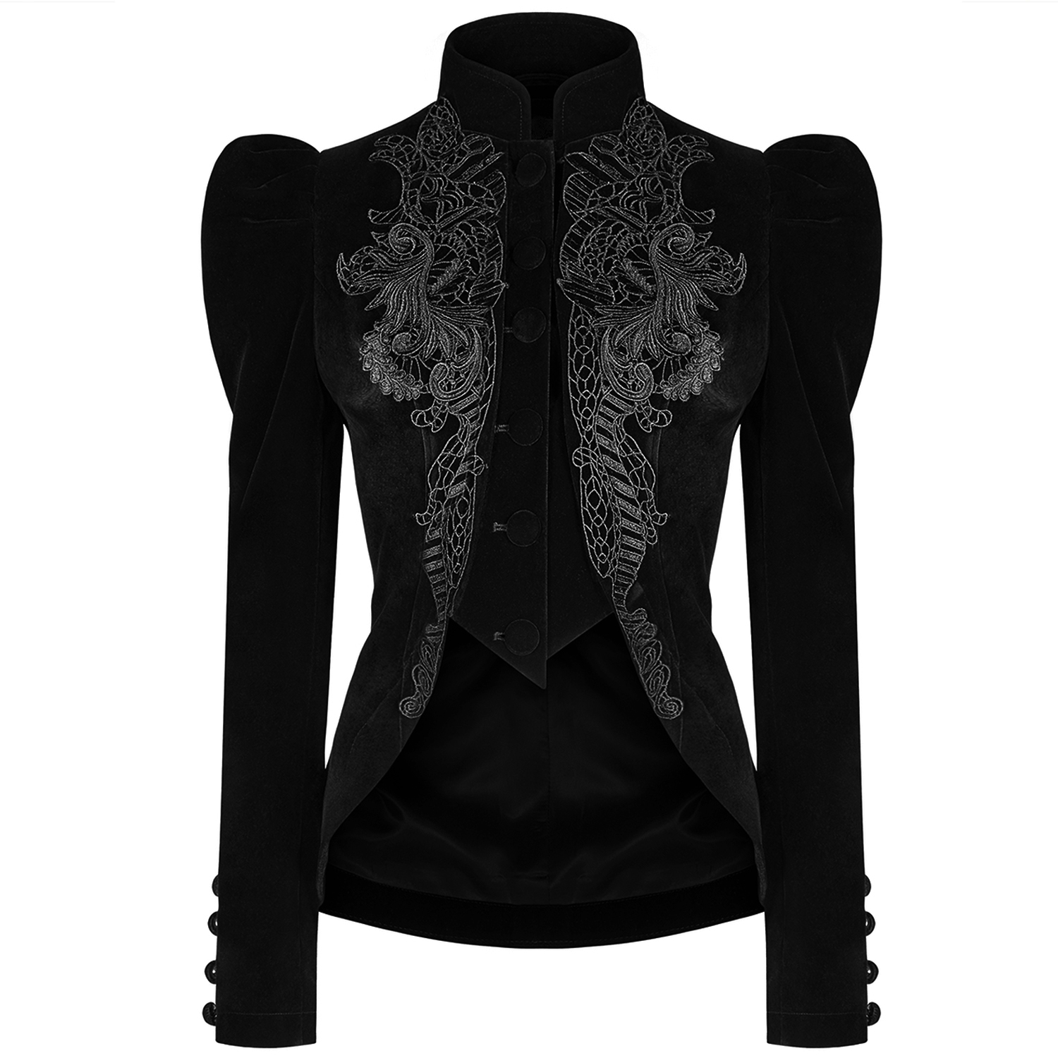 Black Gothic 'Alluria' Velvet Jacket by Punk Rave • the dark store™