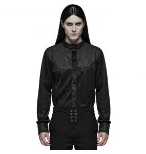 Black 'Nocturn' Brocade Shirt