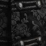 Black Victorian 'Damask Gothic' Brocade Vest